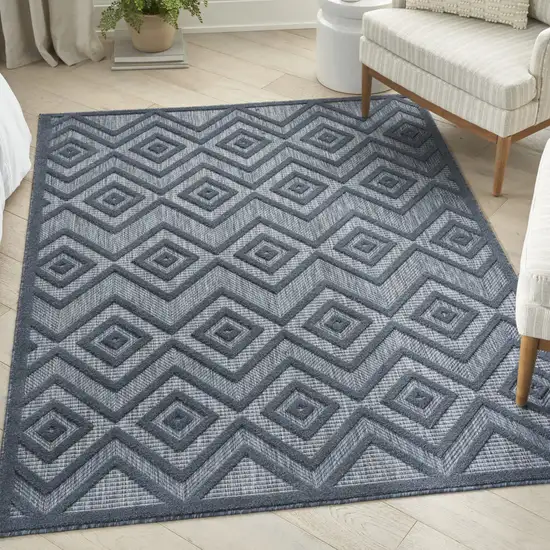 Blue Indoor Outdoor Area Rug Photo 8