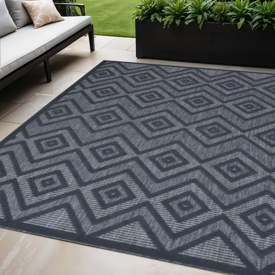 Blue Indoor Outdoor Area Rug Photo 2