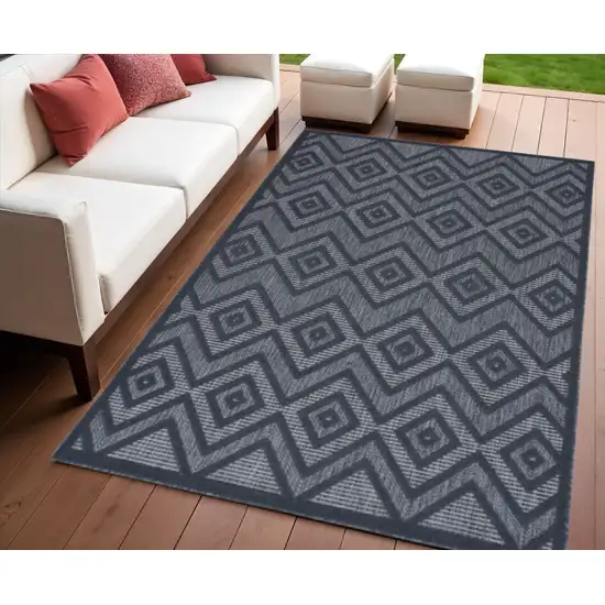 Blue Indoor Outdoor Area Rug Photo 2