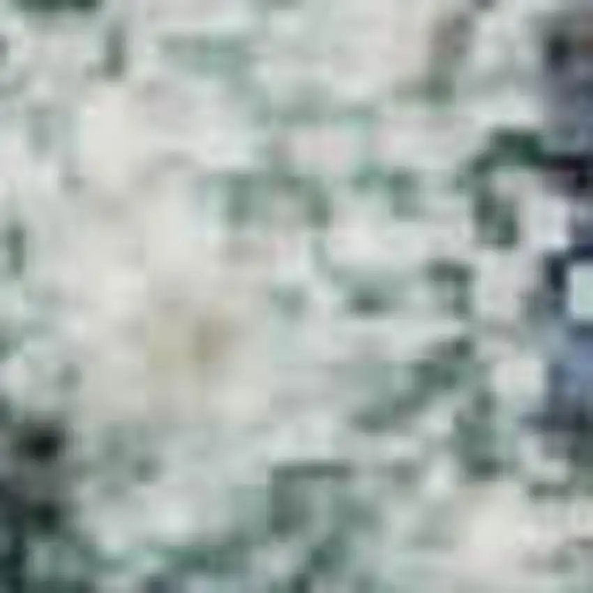 Navy Blue Beige And Ivory Geometric Washable Area Rug With UV Protection Photo 1