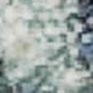 Photo of Navy Blue Beige And Ivory Geometric Washable Area Rug With UV Protection