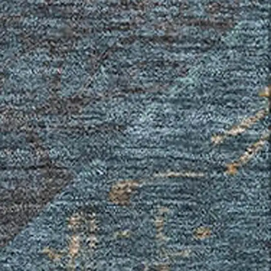 Navy Blue Brown And Beige Geometric Washable Area Rug With UV Protection Photo 3