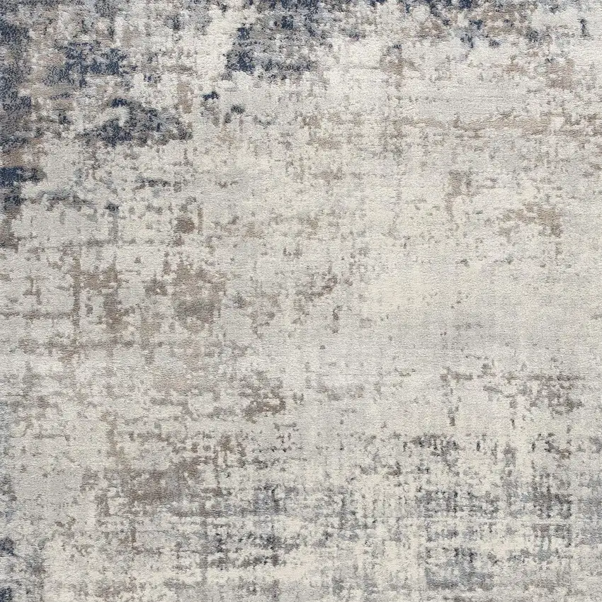 Navy Blue Distressed Striations Area Rug Photo 4