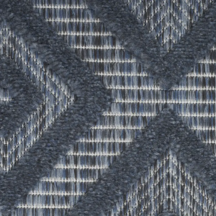 Navy Blue Indoor Outdoor Area Rug Photo 3