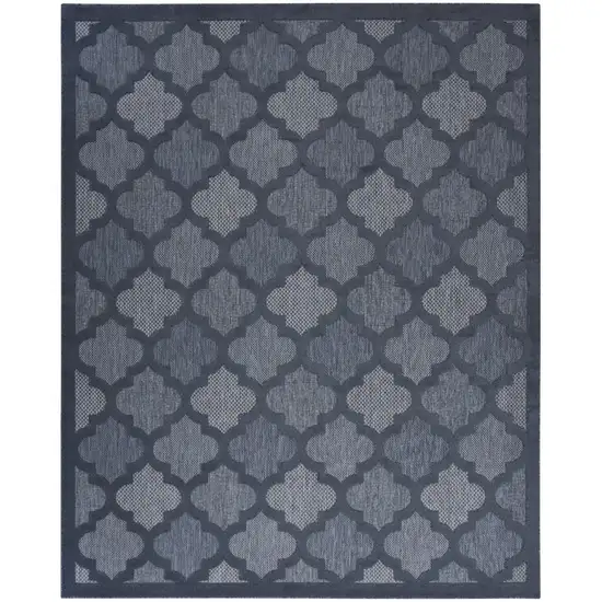 Navy Blue Indoor Outdoor Area Rug Photo 3