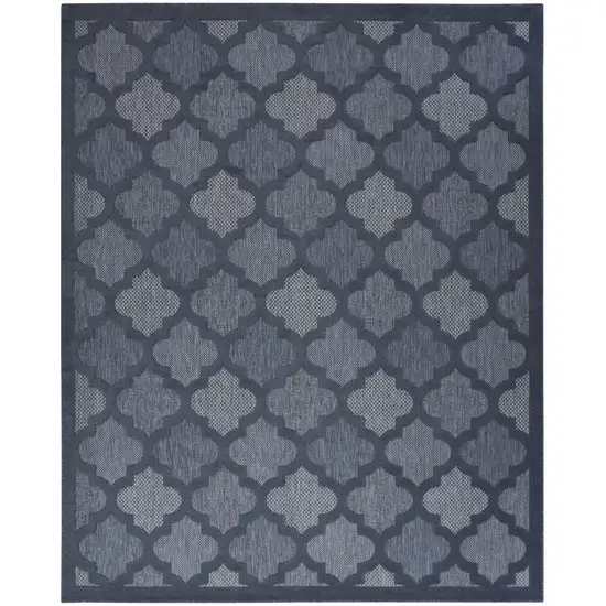Navy Blue Indoor Outdoor Area Rug Photo 1