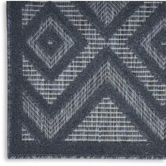 Navy Blue Indoor Outdoor Area Rug Photo 6