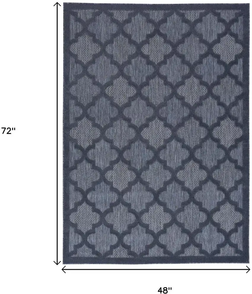 Blue Indoor Outdoor Area Rug Photo 9