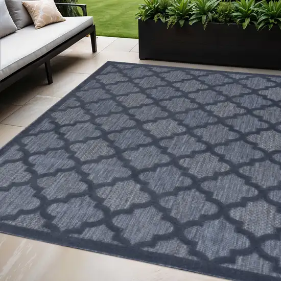 Blue Indoor Outdoor Area Rug Photo 2