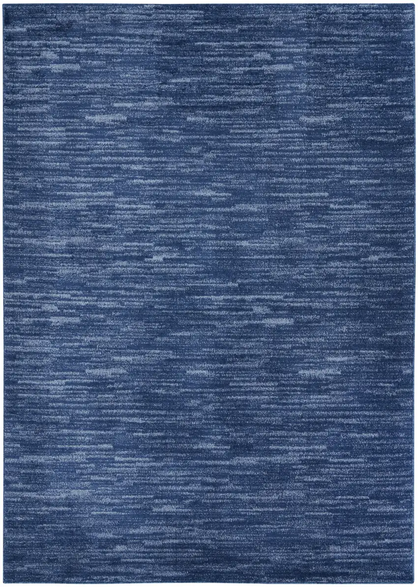 Navy Blue Indoor Outdoor Area Rug Photo 1
