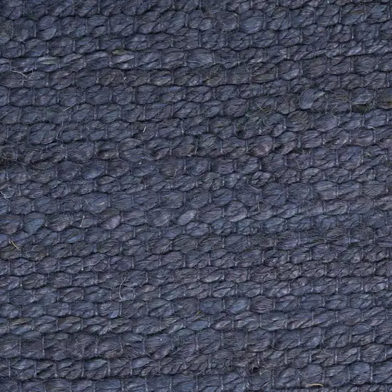 Navy Blue Jute Flatweave Handmade Area Rug Photo 2