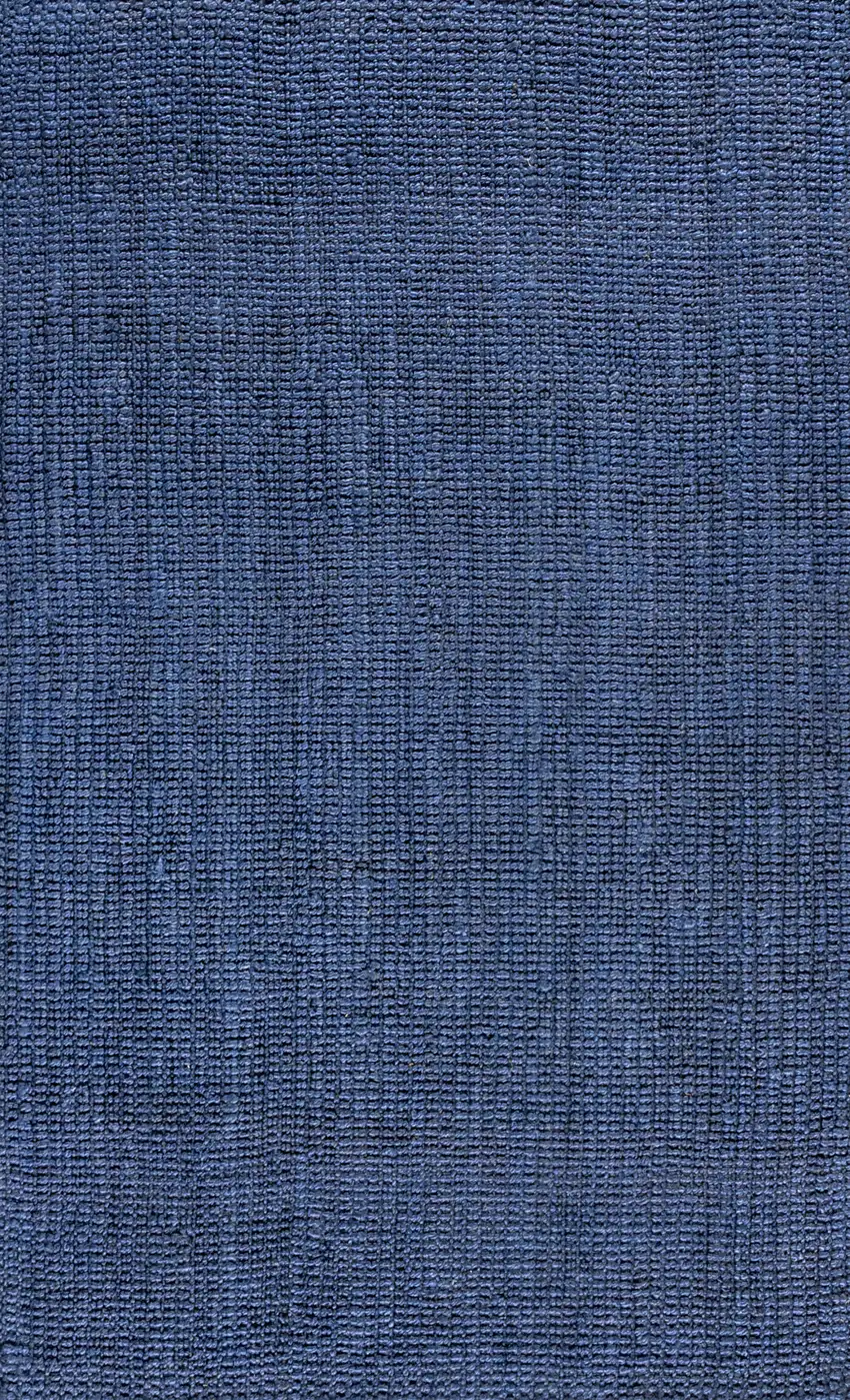 Navy Blue Jute Handmade Area Rug Photo 4