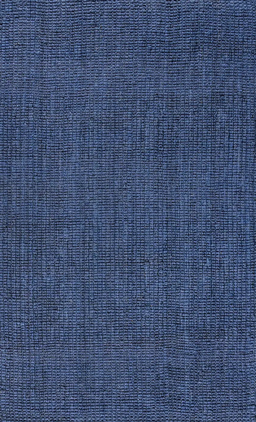 Navy Blue Jute Handmade Area Rug Photo 1