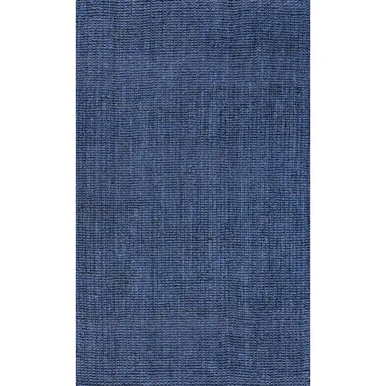Navy Blue Jute Handmade Area Rug Photo 1