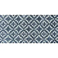 Photo of Navy Blue Moroccan Machine Tufted Area Rug With UV Protection
