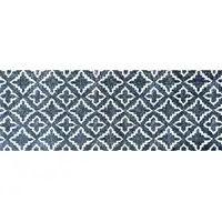Photo of Navy Blue Moroccan Machine Tufted Runner Rug With UV Protection