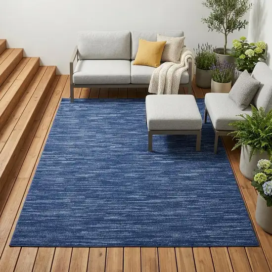 Blue Indoor Outdoor Area Rug Photo 1