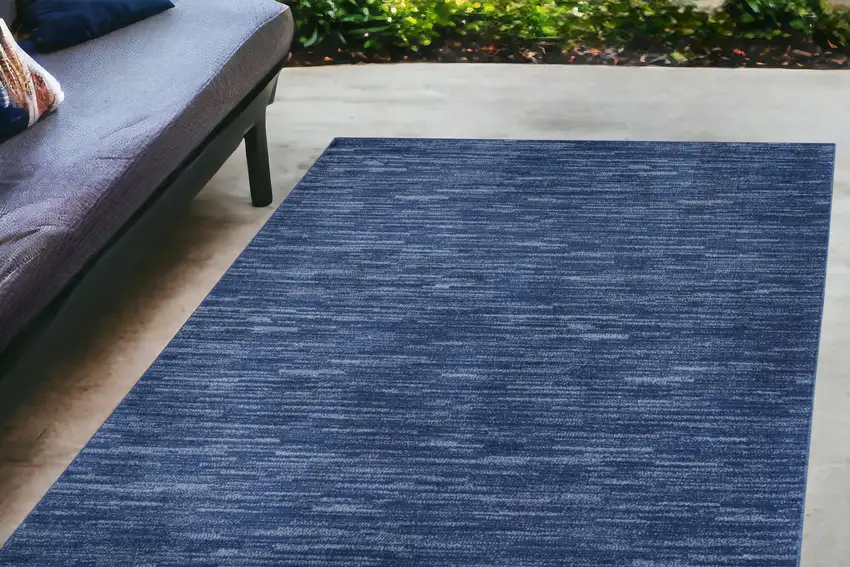 Blue Non Skid Indoor Outdoor Area Rug Photo 2