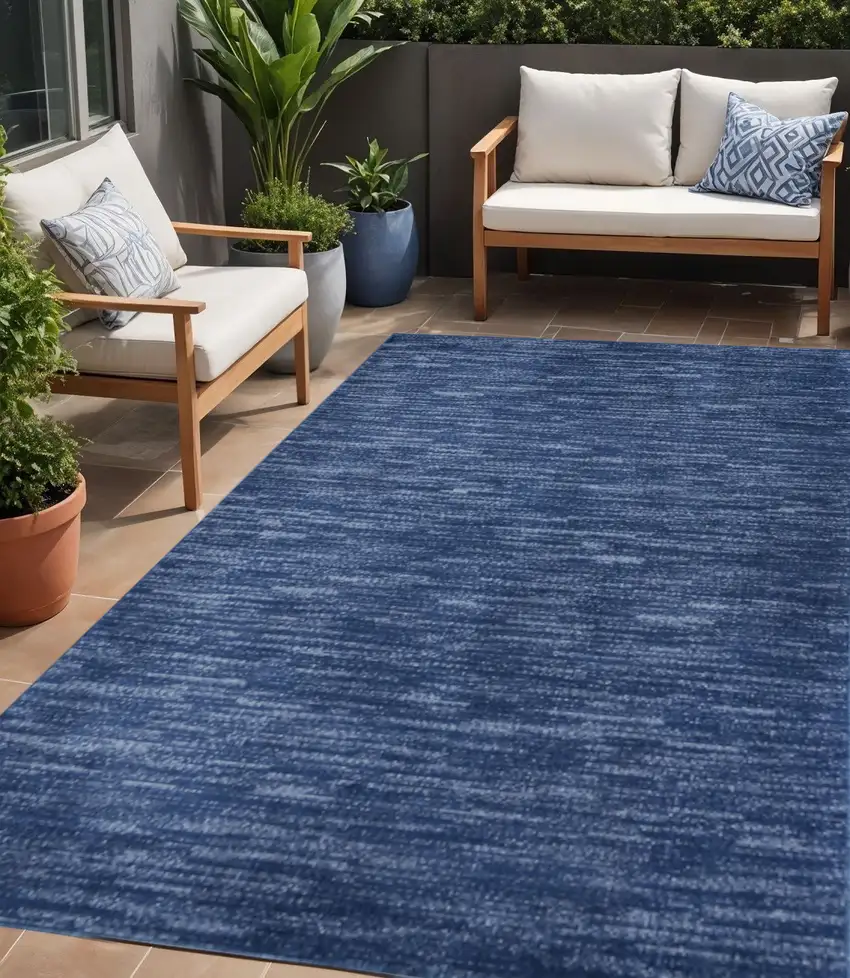 Blue Indoor Outdoor Area Rug Photo 2
