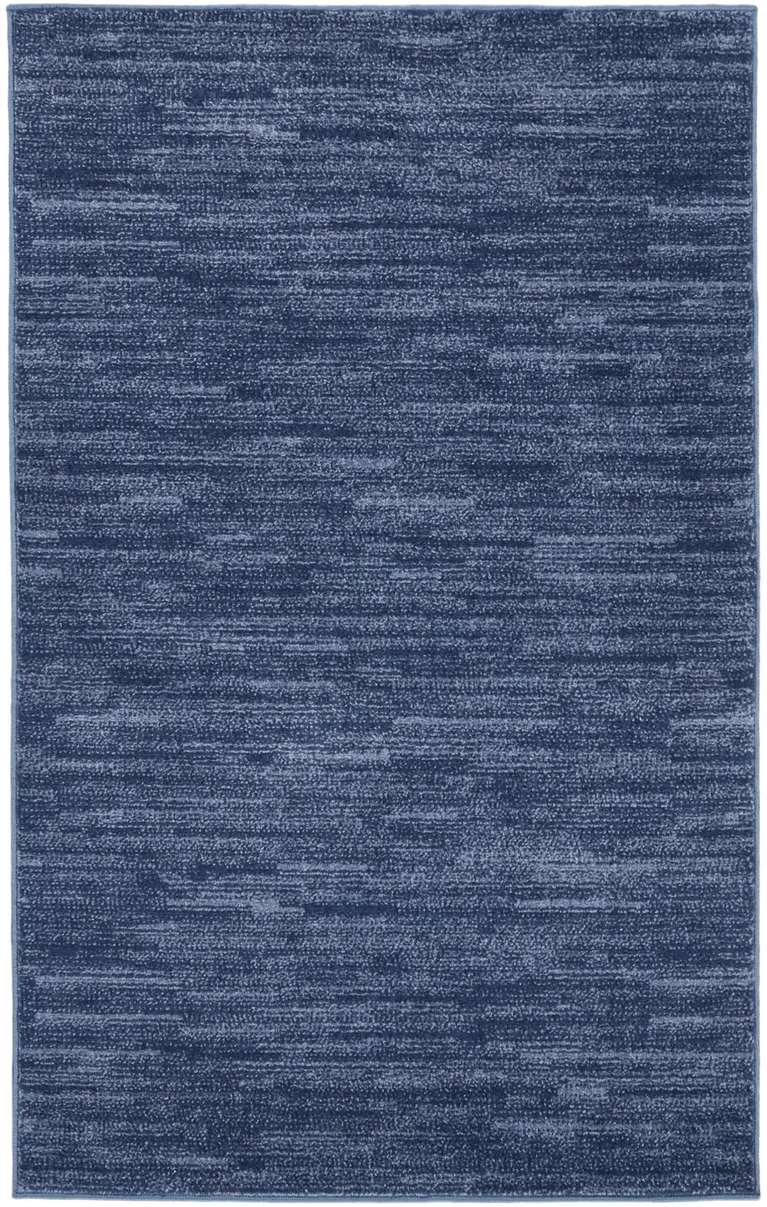 Navy Blue Non Skid Indoor Outdoor Area Rug Photo 2