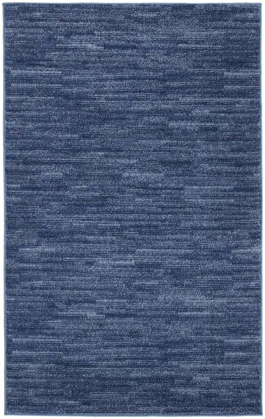 Navy Blue Non Skid Indoor Outdoor Area Rug Photo 1