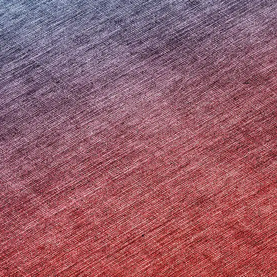 Navy Blue Red And Eggplant Ombre Washable Indoor Outdoor Area Rug Photo 6
