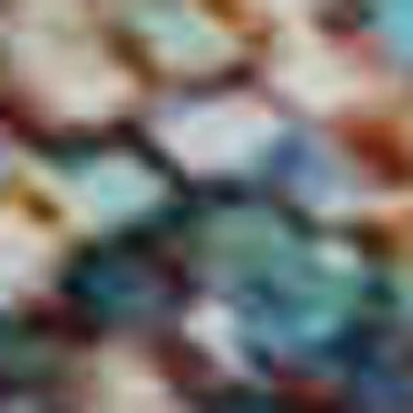 Navy Blue Orange And Teal Abstract Washable Area Rug With UV Protection Photo 2