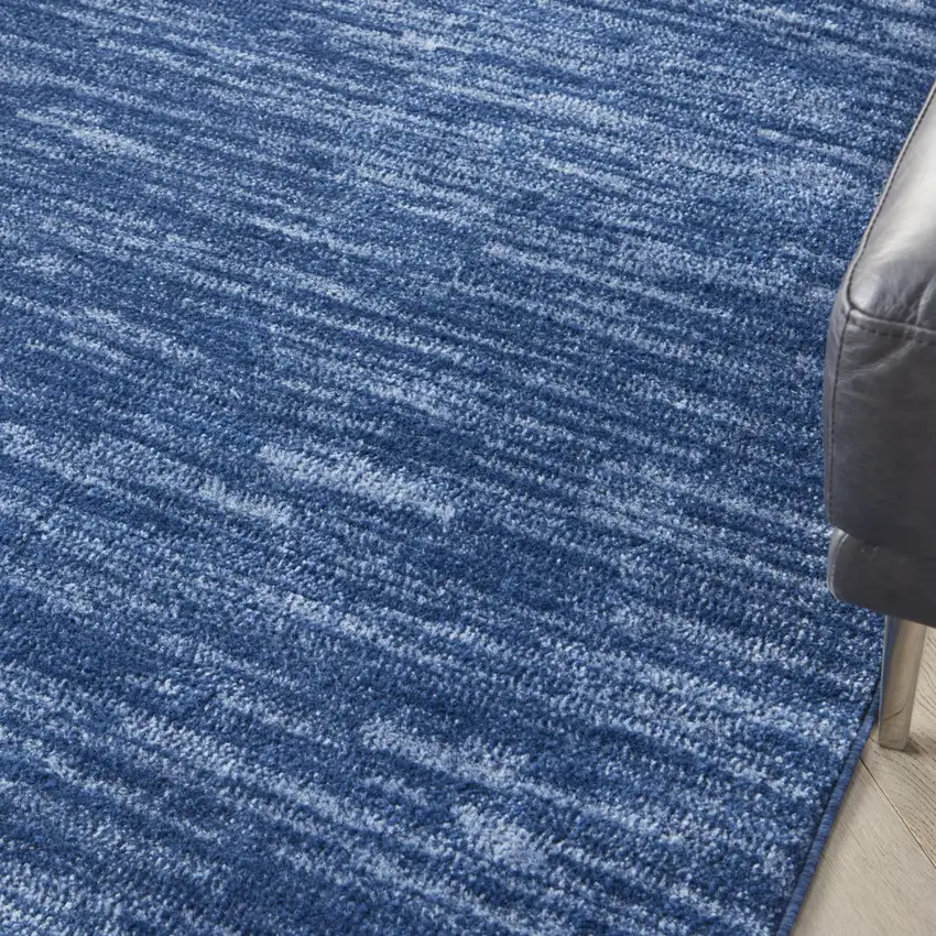 Navy Blue Power Loom Area Rug Photo 9