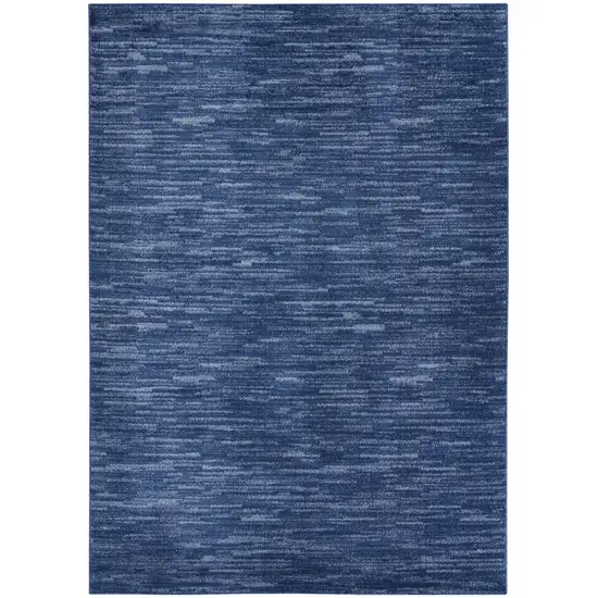 Navy Blue Power Loom Area Rug Photo 4