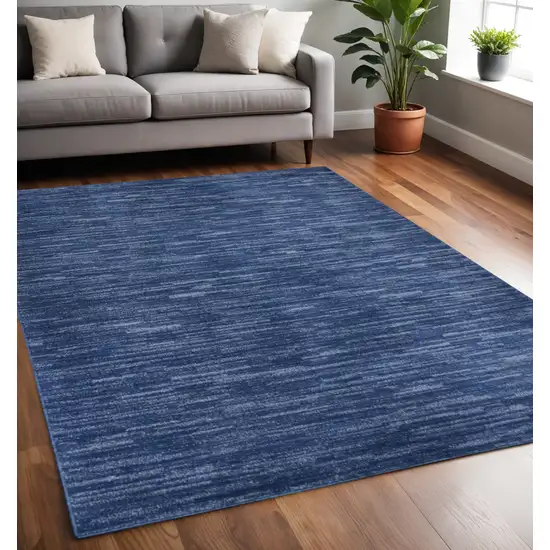 Navy Blue Power Loom Area Rug Photo 1