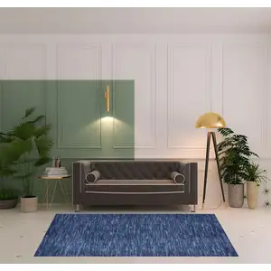 Photo of Navy Blue Power Loom Area Rug
