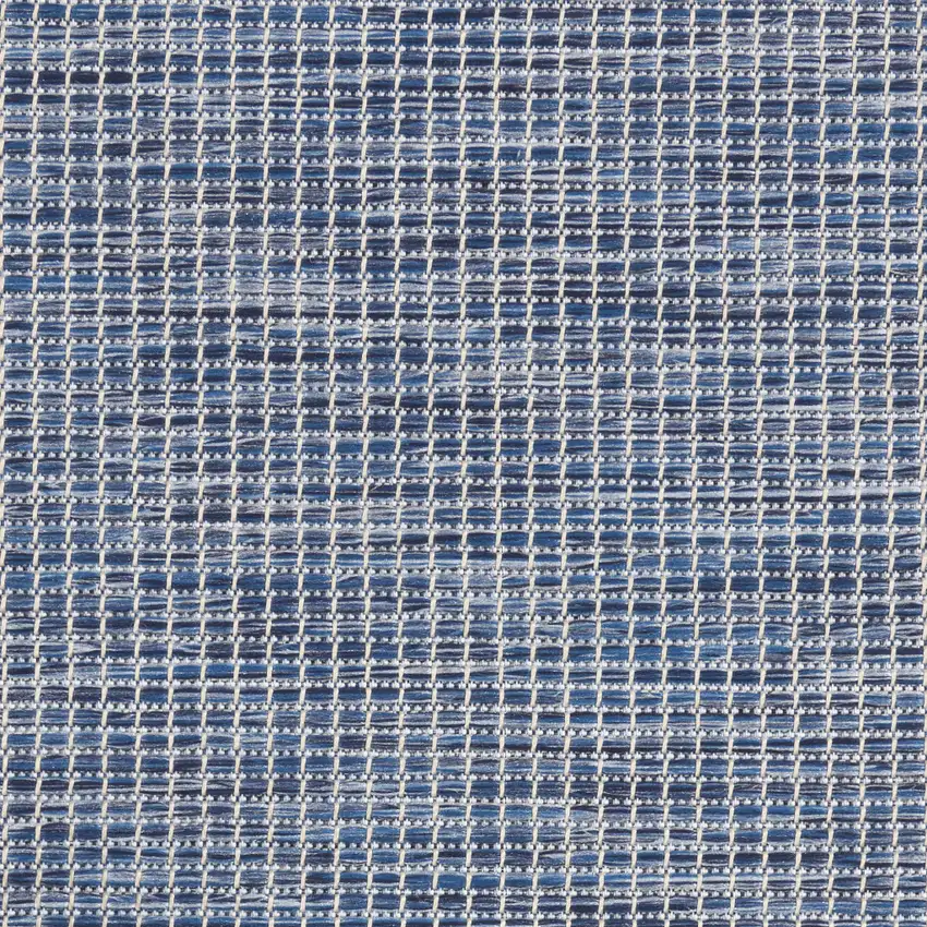 Navy Blue Indoor Outdoor Area Rug Photo 5