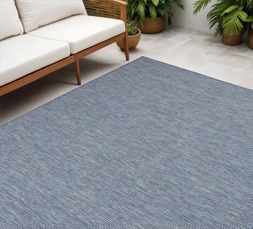 Navy Blue Power Loom Area Rug Photo 1