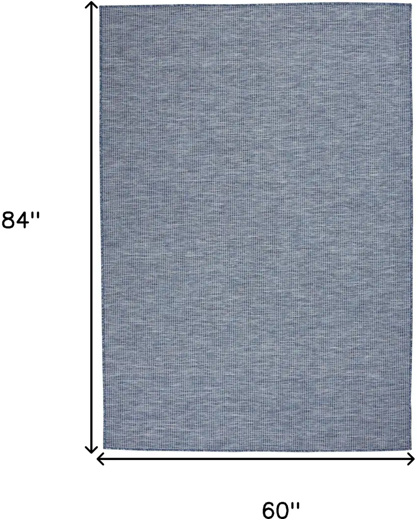 Navy Blue Power Loom Area Rug Photo 8