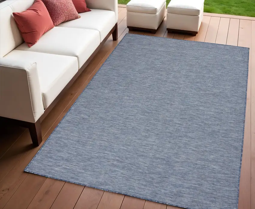 Navy Blue Power Loom Area Rug Photo 1