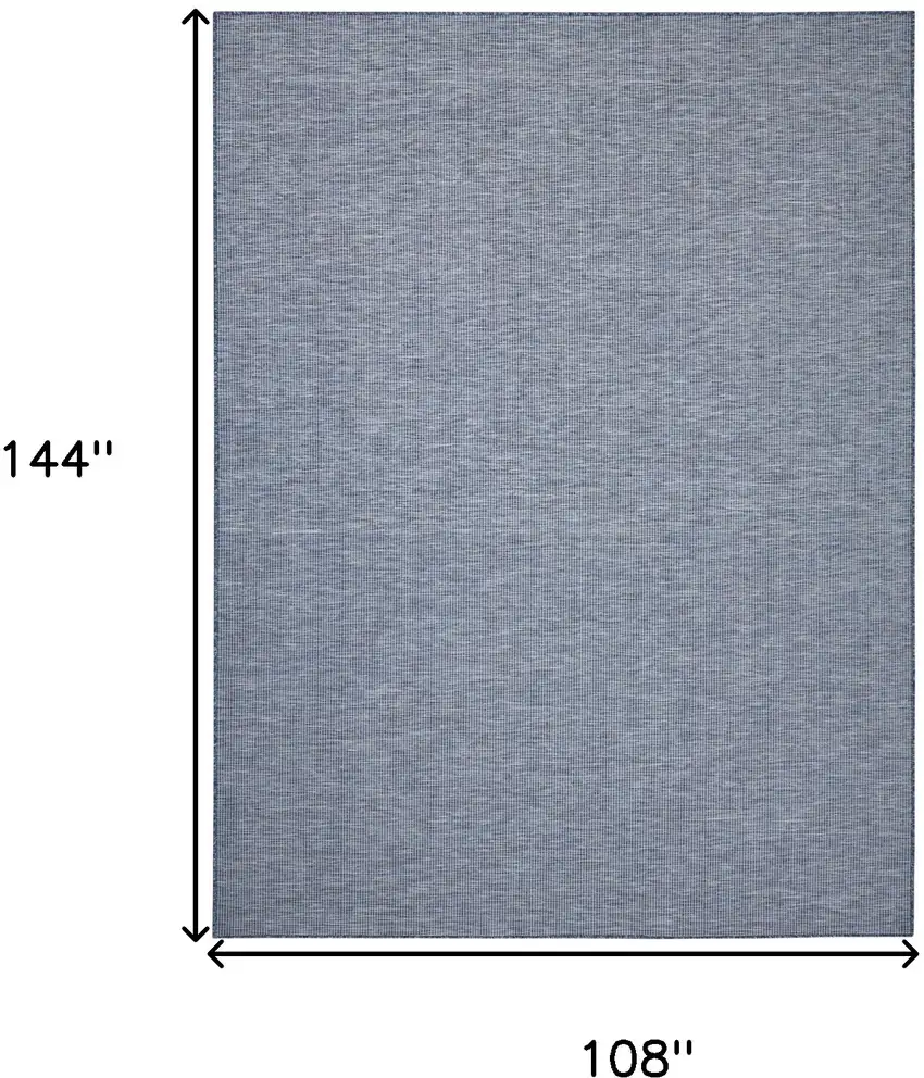 9' X 12' Navy Blue Power Loom Area Rug Photo 8