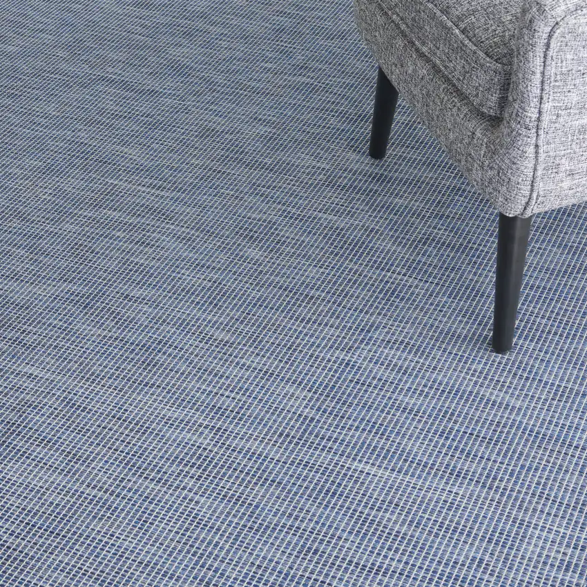 Navy Blue Indoor Outdoor Area Rug Photo 9