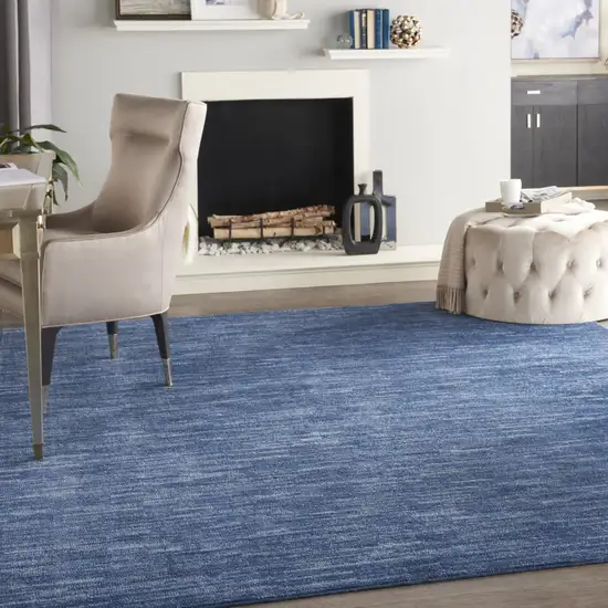 Navy Blue Indoor Outdoor Area Rug Photo 7