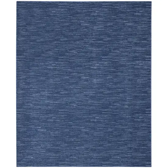 Navy Blue Indoor Outdoor Area Rug Photo 1