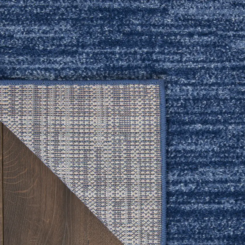 Navy Blue Power Loom Area Rug Photo 3