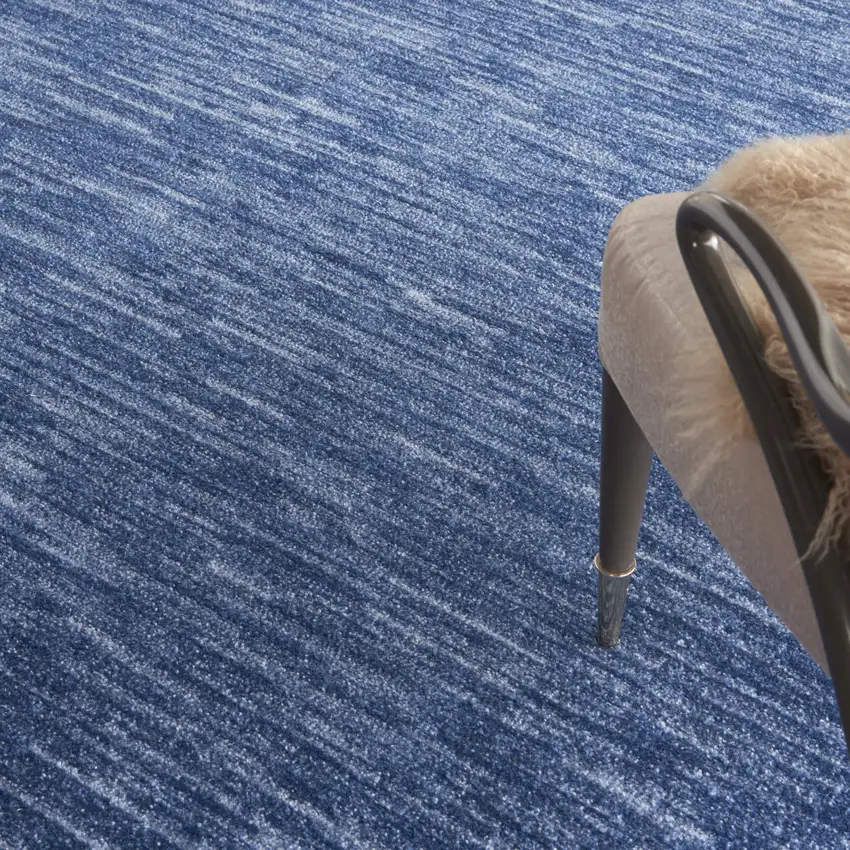 Navy Blue Indoor Outdoor Area Rug Photo 6