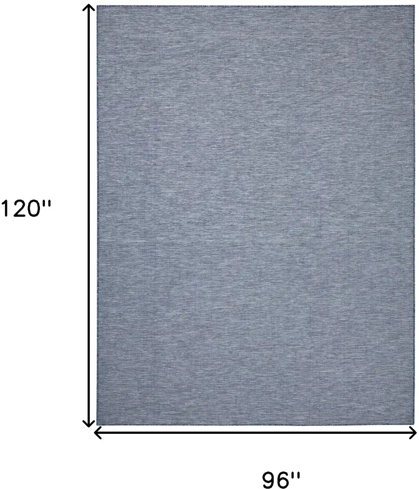 8' X 10' Navy Blue Power Loom Area Rug Photo 9