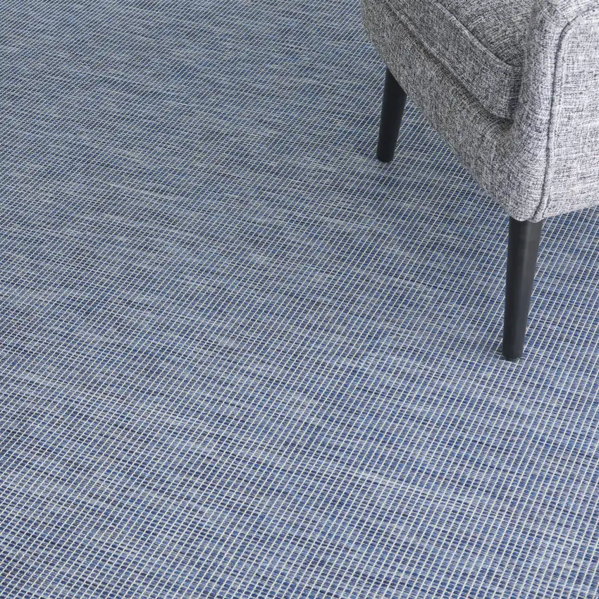 Navy Blue Power Loom Area Rug Photo 8