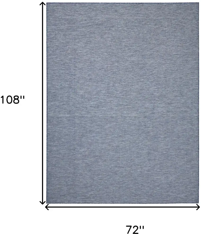 6' X 9' Navy Blue Power Loom Area Rug Photo 9