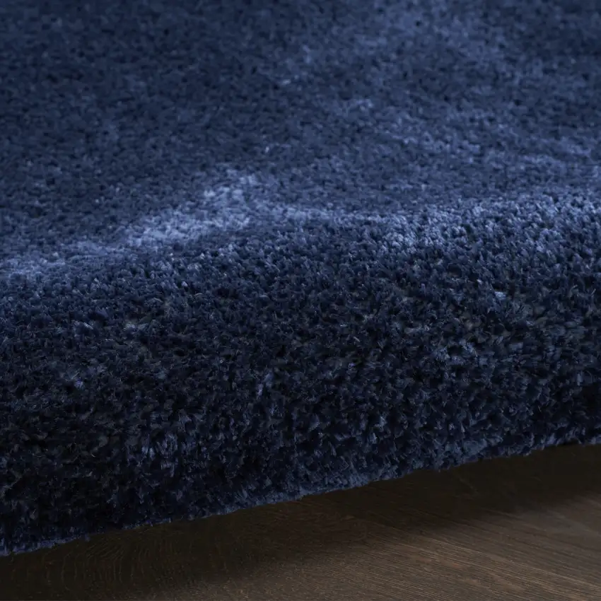 Navy Blue Shag Area Rug Photo 9