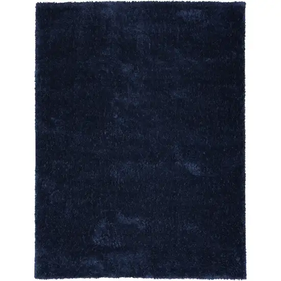 Navy Blue Shag Area Rug Photo 3