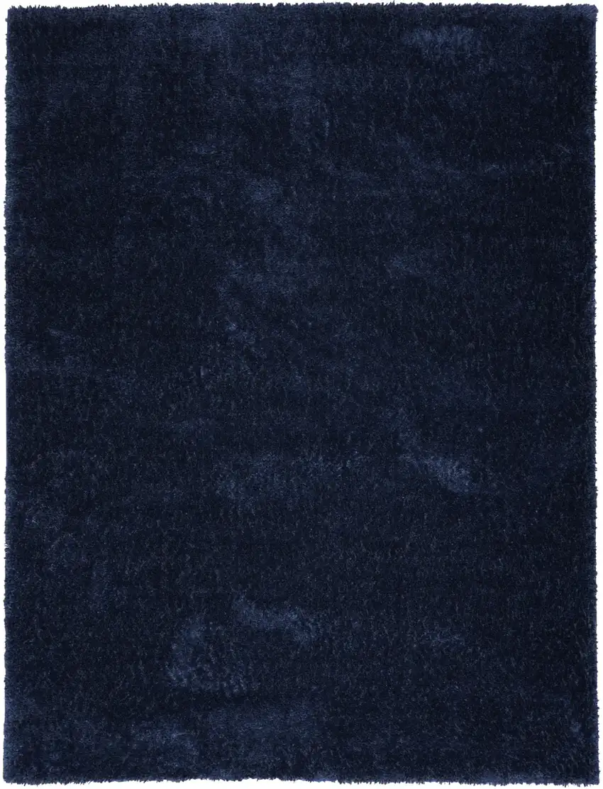 Navy Blue Shag Area Rug Photo 3