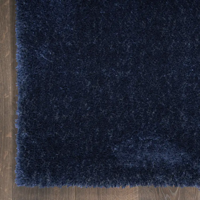 Navy Blue Shag Area Rug Photo 7