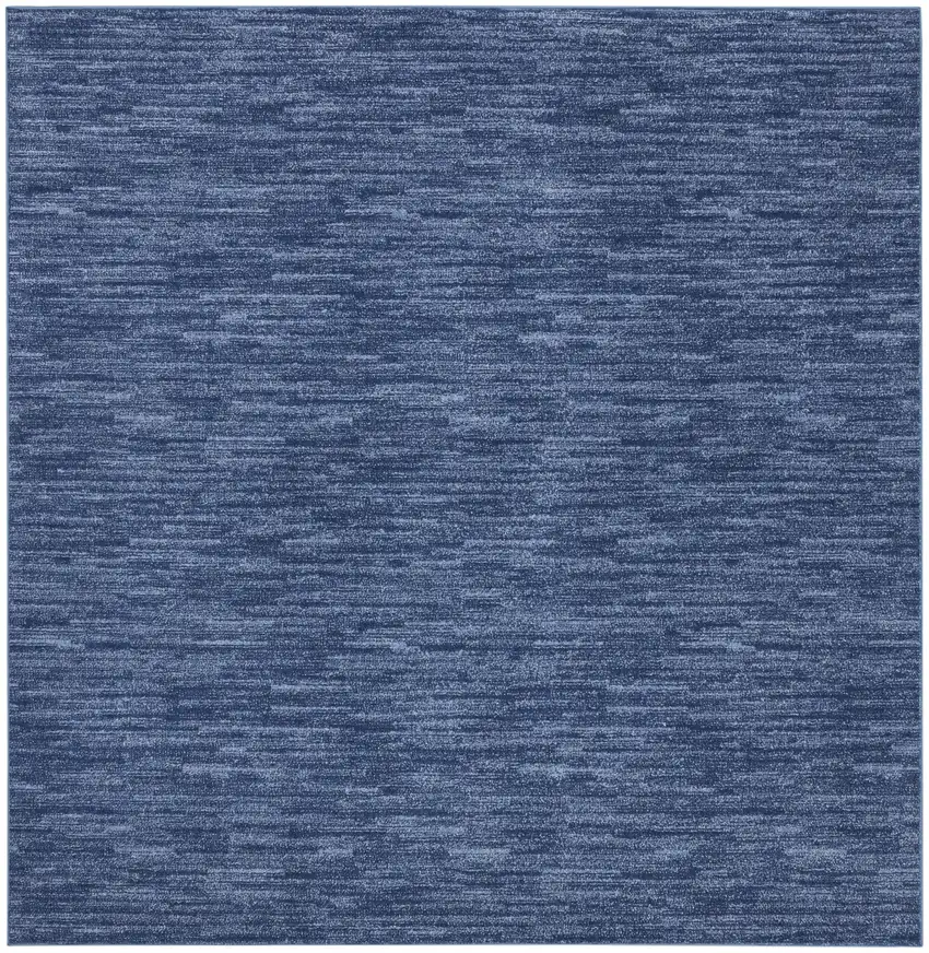 Navy Blue Square Non Skid Indoor Outdoor Area Rug Photo 1