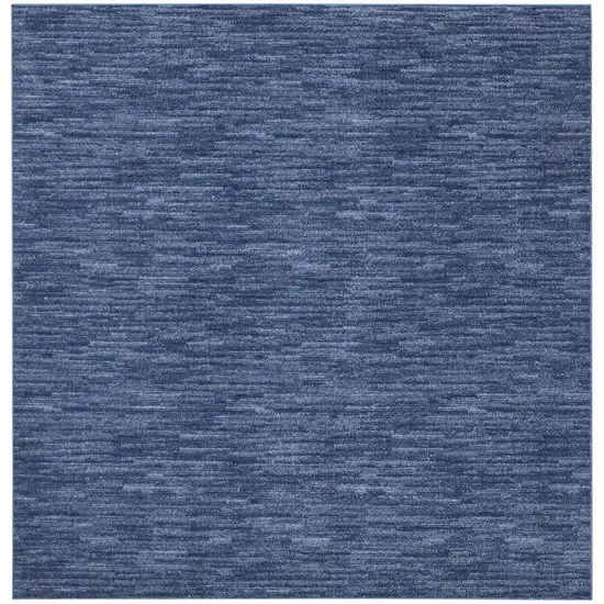 Blue Square Indoor Outdoor Area Rug Photo 3